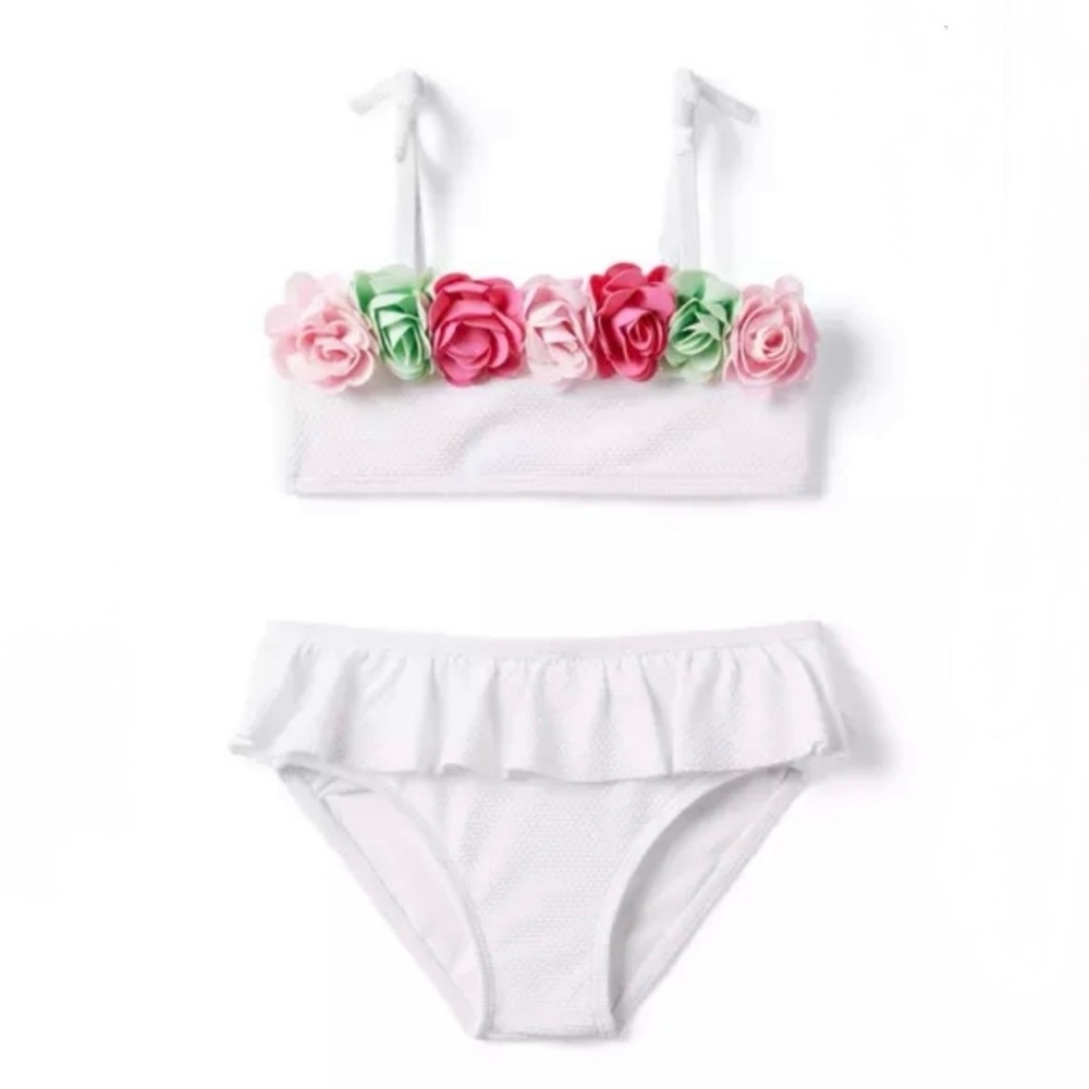 Janie and Jack Recycle Rosette Swimsuit